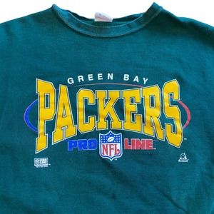 Vintage Pro Line Green Bay Packers Crew Neck Sweatshirt XL Riddell 1995